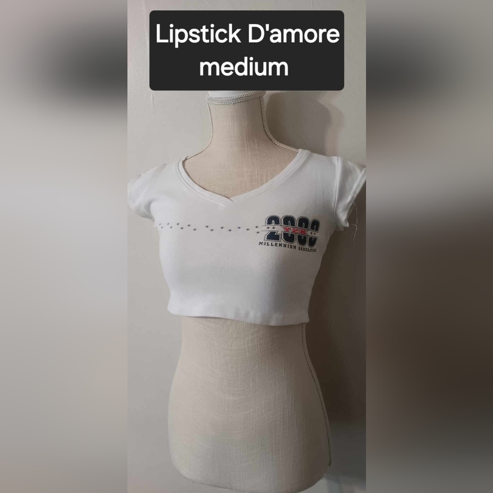 White Fitted Crop Top with Cap Sleeves